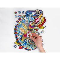 Recent Toys Träpussel Kameleont i trälåda