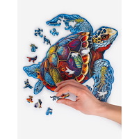 Recent Toys Träpussel Sköldpadda i trälåda