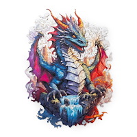 Recent Toys Träpussel Drake i trälåda