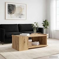 vidaXL Kaffeebord Artisan-ek 90 x 50 x 33 cm Konstruerat trä