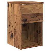 vidaXL Sängskåp Gammalt trä 29 x 31,5 x 49 cm Konstruerat trä