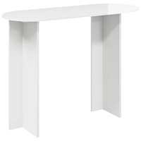 vidaXL Konsolbord Vit högglans 100 x 39,5 x 75 cm Konstruerat trä