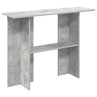 vidaXL Konsolbord Betonggrå 100 x 30 x 75 cm Konstruerat trä