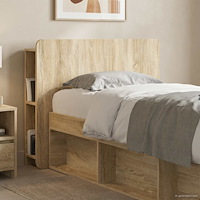vidaXL Sänggavelsskåp med lagring Sonoma-ek Konstruerat trä