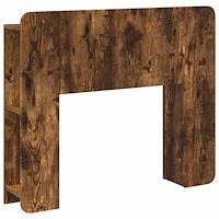 vidaXL Sänggavelsskåp med lagring Rökt ek Konstruerat trä