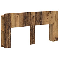 vidaXL Sänggavelsskåp med lagring Gammalt trä Konstruerat trä