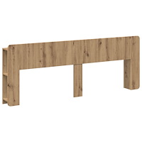 vidaXL Sänggavelsskåp med lagring Artisan-ek Konstruerat trä