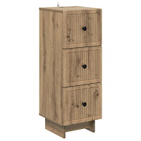 vidaXL Lådans skåp Artisan-ek 33 x 34,5 x 90 cm Konstruerat trä