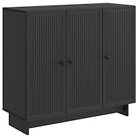 vidaXL Sideboard Svart 89 x 34,5 x 80 cm Konstruerat trä