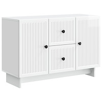 vidaXL Sideboard Vit högglans 89 x 34,5 x 60 cm Konstruerat trä