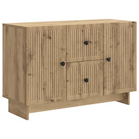 vidaXL Sideboard med låda Artisan-ek 89 x 34,5 x 60 cm Konstruerat trä