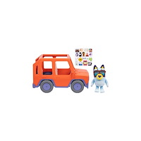 Bluey Bluey, Stor Heeler Familjebil 4WD med Bluey Gosedjur. Bilhöj...