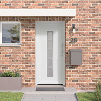 vidaXL Framdörr Vit 98 x 200 cm PVC