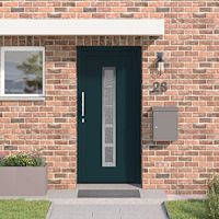 vidaXL Framdörr Antracit 88 x 200 cm PVC