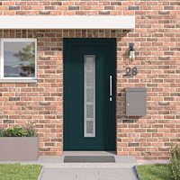 vidaXL Framdörr Antracit 108 x 208 cm PVC