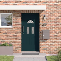 vidaXL Framdörr Antracit 98 x 198 cm PVC