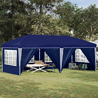 vidaXL Pop-up Partytält 575 x 288 x 245 cm Blå