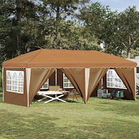 vidaXL Pop-up Partytält 575 x 288 x 245 cm Beige