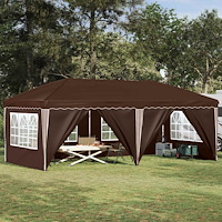 vidaXL Pop-up Partytält 575 x 288 x 245 cm Brun