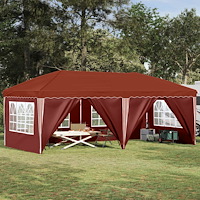 vidaXL Pop-up Partytält 575 x 288 x 245 cm Terracotta