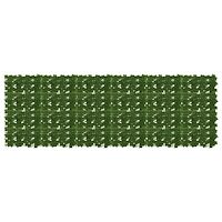 vidaXL Balkongskärm med löv Grön 300 x 100 cm Polyeten och tyg