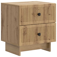 vidaXL Nattduksbord Artisan-ek 43 x 34,5 x 47,5 cm Konstruerat trä