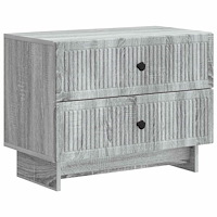 vidaXL Nattduksbord Grå sonoma-ek 62 x 34,5 x 47,5 cm Konstruerat trä
