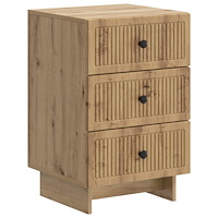 vidaXL Nattduksbord Artisan-ek 43 x 41 x 66,5 cm Konstruerat trä