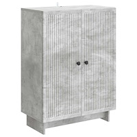 vidaXL Sideboard Betonggrå 66 x 34,5 x 90 cm Konstruerat trä