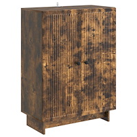 vidaXL Sideboard Rökt ek 66 x 34,5 x 90 cm Konstruerat trä