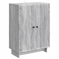 vidaXL Sideboard Grå sonoma-ek 66 x 34,5 x 90 cm Konstruerat trä
