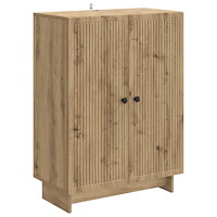 vidaXL Sideboard Artisan-ek 66 x 34,5 x 90 cm Konstruerat trä