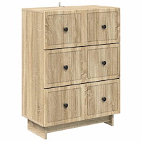 vidaXL Lådans skåp Sonoma-ek 66 x 34,5 x 90 cm Konstruerat trä