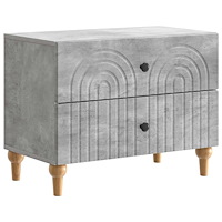 vidaXL Nattduksbord Betonggrå 62 x 34,5 x 48 cm Konstruerat trä