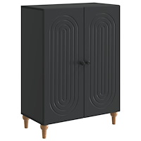 vidaXL Sideboard Svart 66 x 34,5 x 90 cm Konstruerat trä