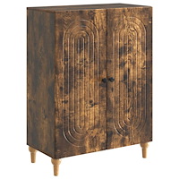 vidaXL Sideboard Rökt ek 66 x 34,5 x 90 cm Konstruerat trä