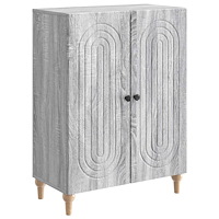 vidaXL Sideboard Grå sonoma-ek 66 x 34,5 x 90 cm Konstruerat trä