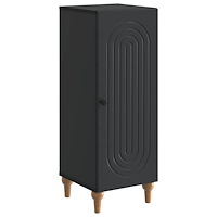 vidaXL Sideboard Svart 33 x 34,5 x 90 cm Konstruerat trä