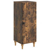 vidaXL Sideboard Rökt ek 33 x 34,5 x 90 cm Konstruerat trä