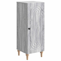 vidaXL Sideboard Grå sonoma-ek 33 x 34,5 x 90 cm Konstruerat trä
