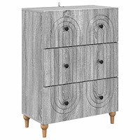 vidaXL Lådans skåp Grå sonoma-ek 66 x 34,5 x 90 cm Konstruerat trä