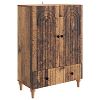 vidaXL Sideboard Gammalt trä 66 x 34,5 x 95 cm Konstruerat trä