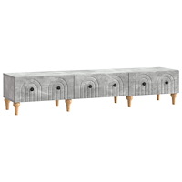 vidaXL TV-skåp med låda Betonggrå 147 x 34,5 x 30 cm Konstruerat trä