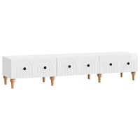 vidaXL TV-skåp Vit högglans 147 x 34,5 x 30 cm Konstruerat trä