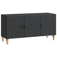 vidaXL TV-skåp Svart 99 x 34,5 x 50 cm Konstruerat trä