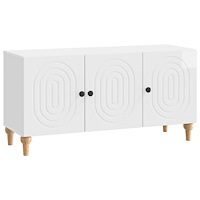vidaXL TV-skåp Vit högglans 99 x 34,5 x 50 cm Konstruerat trä