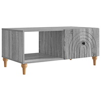 vidaXL Kaffeebord Grå sonoma-ek 90 x 50 x 40 cm Konstruerat trä