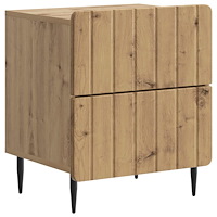 vidaXL Nattduksbord Artisan-ek 43 x 34,5 x 49,5 cm Konstruerat trä