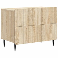 vidaXL Nattduksbord Sonoma-ek 62 x 34,5 x 49,5 cm Konstruerat trä