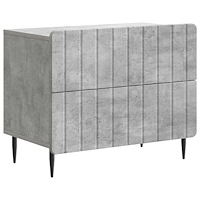 vidaXL Nattduksbord Betonggrå 62 x 34,5 x 49,5 cm Konstruerat trä